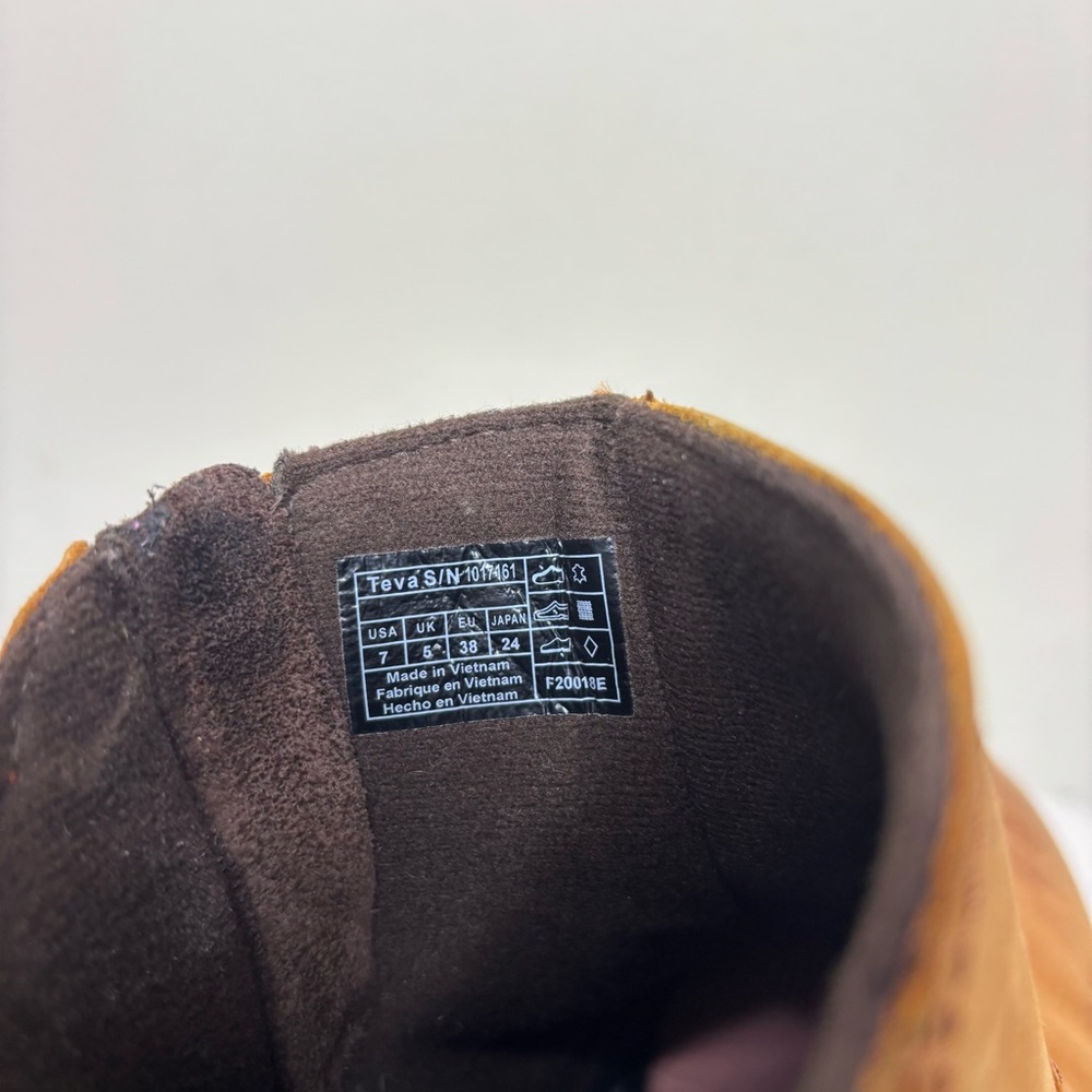 TEVA FOXY CARAMEL WOMENS BOOTIES SIZE 7 - Picture 6 of 8